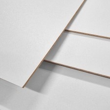 PLYWOOD HDF WHITE/WHITE CLADDING SIDE WALLS 3MM 2850X2070MM