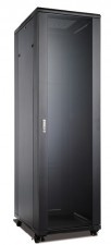 Rack Q5+ Neasamblat De Podea 47U 800X1000Mm Negru Snb8147 + 2 Organizatoare Verticale Metalice