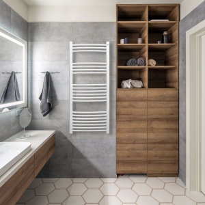 RADIATOR BAIE PORTPROSOP CURBAT 500X1800MM ALB , ATENA 30 TEVI - Img 2