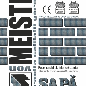 SAPA STANDARD PE BAZA DE CIMENT, PENTRU NIVELAREA PARDOSELILOR NEUNIFORME, SAPA STANDARD M52, 25 KG