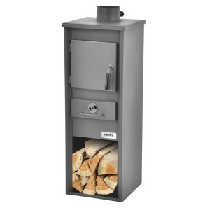 SOBA SEMINEU DIN OTEL, 5-7 KW, COMBUSTIBIL LEMN, BRICHETE LEMN, HECHT SPARKLIS