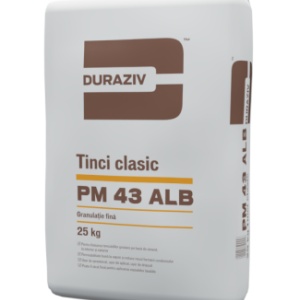 TINCI ALB CLASIC, DURAZIV PM 43, 25KG / PALET 48 SACI