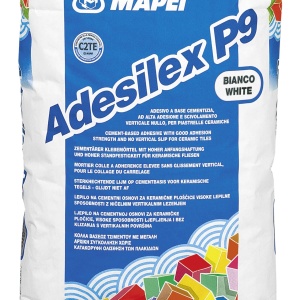 ADEZIV ALB FLEXIBIL PENTRU GRESIE SI FAIANTA, MAPEI ADESILEX P9 / 25 KG