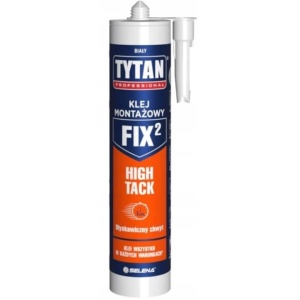 ADEZIV DE MONTAJ HIBRID ALB CU ADERENTA RIDICATA TYTAN FIX2 HIGH TACK / 290 ML