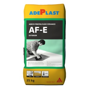 ADEZIV PENTRU PLACI CERAMICE LA EXTERIOR, GRI, ADEPLAST AF-E / 25KG