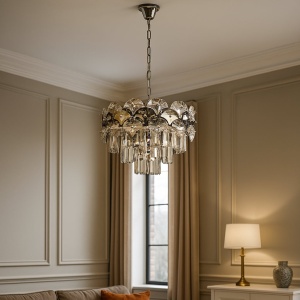 CANDELABRU CRISTAL CLASIC , STIL ELEGANT VINTAGE, 8 BECURI X E27