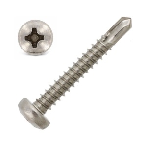 DIN 7504N – Surub autoforant cu cap bombat – INOX A2 - 16