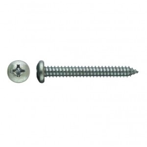 DIN 7981 – surub autofiletant pentru tabla cu cap bombat, zincat alb - 4.8, 50