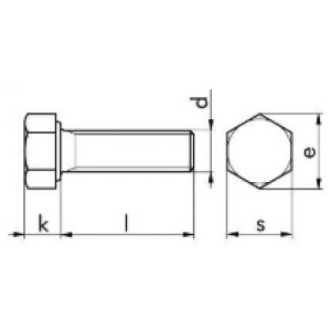 DIN 933 – 8.8 – surub filetat total, zincat - Img 2