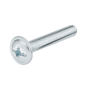 DIN 967 – surub cap plat, zincat alb - M 4, 14
