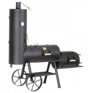 GRATAR PE CARBUNI CU AFUMATOARE, JOE'S BARBEQUE SMOKER, CHUCKWAGON JS-33800, 195X85X165CM