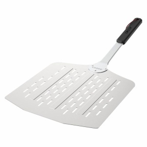 PALETA PENTRU PIZZA DIN ALUMINIU CU GAURI COZZE 66X30X30CM