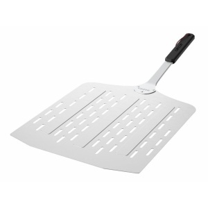 PALETA PENTRU PIZZA DIN ALUMINIU CU GAURI COZZE, 75X40X35CM