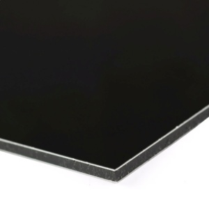 PLACA BOND/DIBOND/ALUCOBOND NEGRU 4MM (0.3MM) 1500X4050MM / 6.075MP