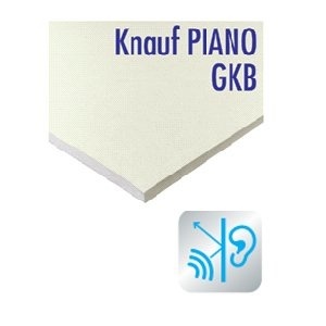 PLACA GIPSCARTON KNAUF ANTIFONICA PIANO KGB 12.5X1200X2600