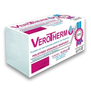POLISTIREN EXPANDAT IGNIFUGAT EPS50 VEROTHERM, GROSIME 100MM , 500X1000 MM, 5 PLACI