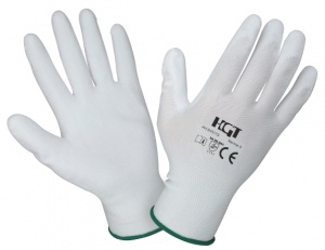 Polyurethane Knitted Gloves White / 10