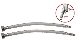 RACORD FLEXIBIL INOX BATERIE 35, 3/8", M10 / 800MM