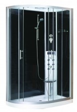 Sanotechnik Quick Line Vario Right Complete Shower Cabin With Whirlpool Cl121