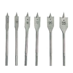 SET BURGHIE LEMN PLATE 10-25MM - 6 PIESE