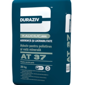ADEZIV PENTRU POLISTIREN SI VATA MINERALA DURAZIV AT 37, 20KG / PALET 48 SACI
