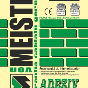 ADEZIV SI MASA DE SPACLU PENTRU POLISTIREN, ADEZIV POLISTIREN M36, 25 KG