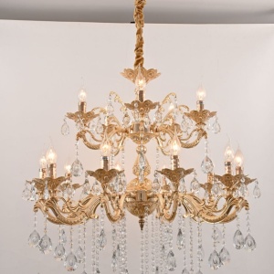 CANDELABRU CLASIC CU 15 BRATE, FINISAJ AURIU, SOCLU E14, Ø990 X H960MM, H98056/10+5FG