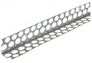 COLTAR ALUMINIU SIMPLU PERFORAT, 23 x 23 MM, 0.3MM GROSIME, 2.5 METRI