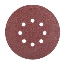 DISC ABRAZIV PRINDERE ARICI CU GAURI 210MM, #100 GRANULATIE , GAURI 6 A / SET 5 BUCATI