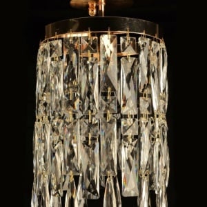 PENDUL DECORATIV CU CRISTALE, DESIGN ELEGANT, 1 X E27