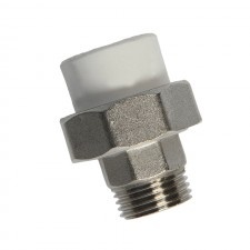 Racord Cu Olandez Filet Exterior, Ppr Alb, 20X1/2"
