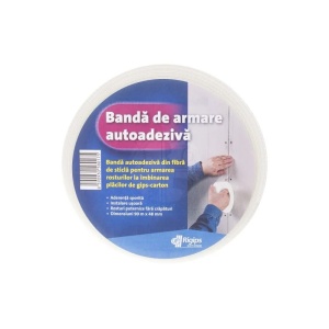 RIGIPS BANDA DE ARMARE AUTOADEZIVA, FIBRA DE STICLA, 48MM X 45 METRI