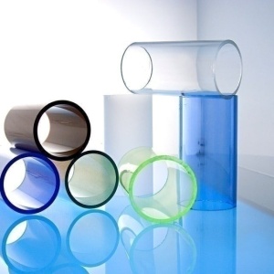 TRANSPARENT PLEXIGLASS TUBE 32X28MM / SET OF 10 TUBES