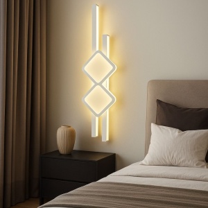 APLICA LED, MONTAJ PE PERETE, 2X32W, LUMINA REGLABILA 3000K-6500K