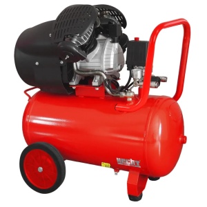 COMPRESOR CU ULEI, 2 CILINDRII, 2200W, TENSIUNE 230 V / 50 HZ, REZERVOR 50 LITRI, HECHT 2353