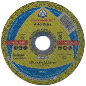 DISC ABRAZIV KLINGSPOR A46 EXTRA 125MM X 1.6MM / PACHET 10 BUCATI