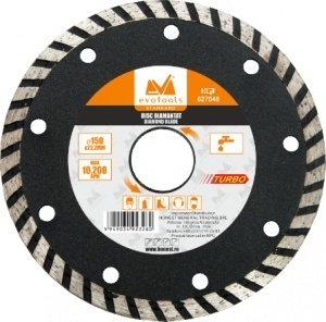 DISC DIAMANTAT TURBO 125MM, GROSIME PASTILA 2.4MM