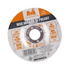 Ets Abrasive Polishing Disc, 125Mm, 6Mm, #24