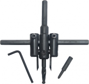 FREZA REGLABILA PENTRU GIPSCARTON-SET, 25MM, DIAMETRU 20-120MM