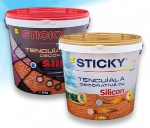 Tencuiala Decorativa Cu Silicon Sticky (Structurata) / 25Kg