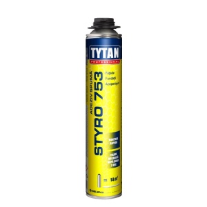 ADEZIV SPUMA APLICATOR PISTOL PENTRU IZOLARI TERMICE LA EXTERIOR TYTAN STYRO 753 / 750 ML