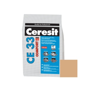 CHIT DE ROSTURI GRESIE SI FAIANTA, CERESIT CE 33, CARAMEL / 2KG