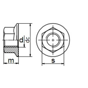 DIN 6923-A2, flange nut - Img 2