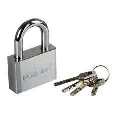 Lacat Securizat De Alama Cu Tija Curbata 40Mm