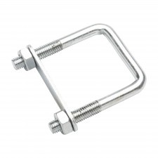 Morsetto zincato per il fissaggio del pannello stampato a U 40X40Mm