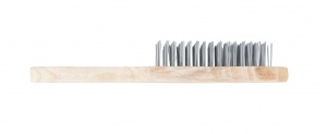 Perie Sarma Maner Lemn / 130X40Mm - 4 Randuri
