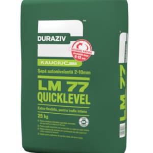 SAPA AUTONIVELANTA RAPIDA PENTRU TRAFIC INTENS, DURAZIV LM 77, 25KG / PALET 48 SACI