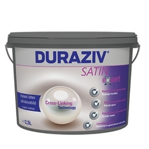 VOPSEA LATEX ULTRALAVABILA ALBA PENTRU INTERIOR, DURAZIV SATIN EXPERT, 2.5L / PALET 96 BUCATI