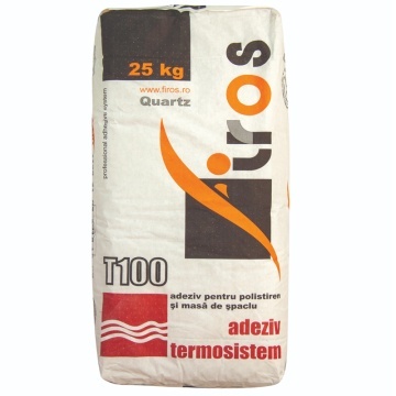 ADEZIV POLISTIREN SI MASA DE SPACLU PENTRU TERMOSISTEME FIROS T100 / 25 KG