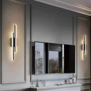 APLICA LED PENTRU PERETE NEAGRA, 20W, LUMINA REGLABILA 3000K-6500K